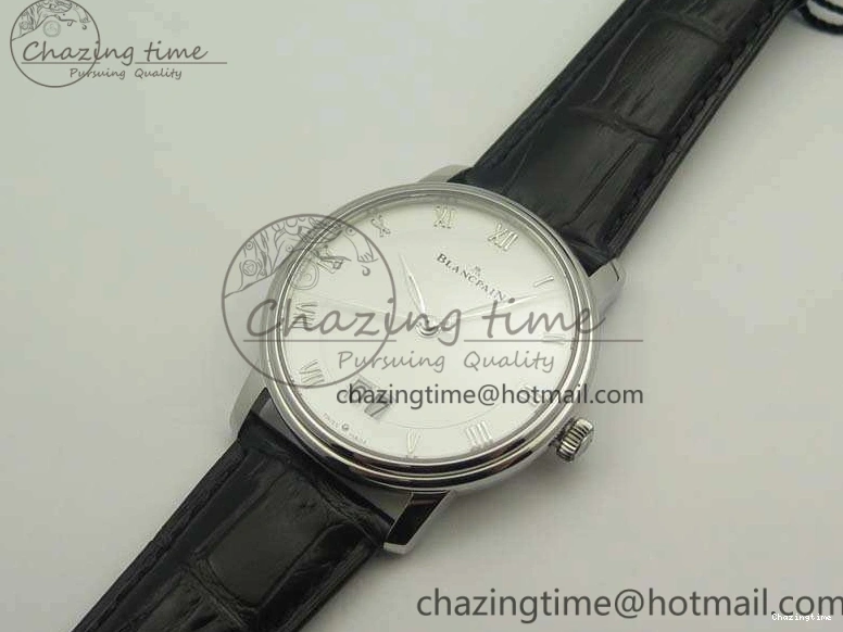 0305 SportInspired Villeret 6669 SS HG 1:1 Best Edition White Dial On Leather Strap V 8099